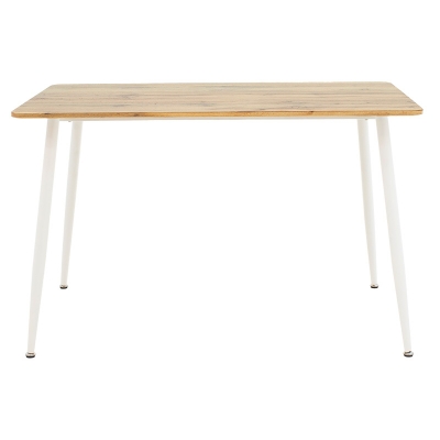 Τραπέζι Cuba pakoworld MDF sonoma-λευκό 120x80x75εκ Τραπέζι Cuba pakoworld MDF sonoma-λευκό 120x80x75εκ