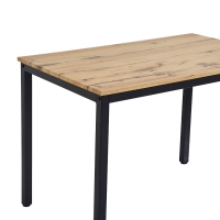 Τραπέζι Witte pakoworld MDF/Metal σε sonoma απόχρωση με μαύρο πόδι 110x70x76εκ Τραπέζι Witte pakoworld MDF/Metal σε sonoma απόχρωση με μαύρο πόδι 110x70x76εκ