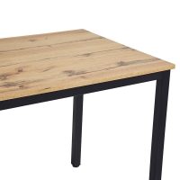 Τραπέζι Witte pakoworld MDF/Metal σε sonoma απόχρωση με μαύρο πόδι 110x70x76εκ Τραπέζι Witte pakoworld MDF/Metal σε sonoma απόχρωση με μαύρο πόδι 110x70x76εκ