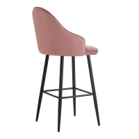 Σκαμπό μπαρ Velva pakoworld βελούδο σε σάπιο μήλο απόχρωση 46x45x113εκ Σκαμπό μπαρ Velva pakoworld βελούδο σε σάπιο μήλο απόχρωση 46x45x113εκ