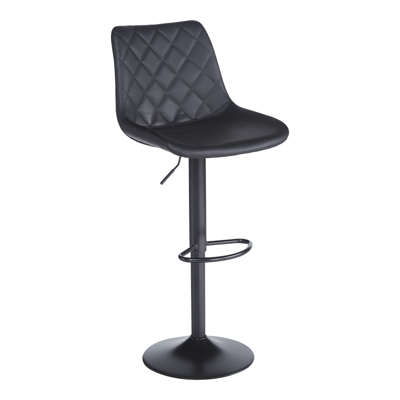 Σκαμπό μπαρ Libra pakoworld pu-μέταλλο σε μαύρη απόχρωση 49x55x115εκ Σκαμπό μπαρ Libra pakoworld pu-μέταλλο σε μαύρη απόχρωση 49x55x115εκ