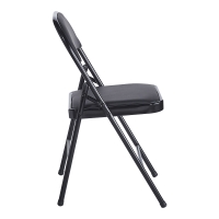 Καρέκλα Niro pakoworld πτυσσόμενη pu-μέταλλο σε μαύρη απόχρωση 46x46x79εκ Καρέκλα Niro pakoworld πτυσσόμενη pu-μέταλλο σε μαύρη απόχρωση 46x46x79εκ