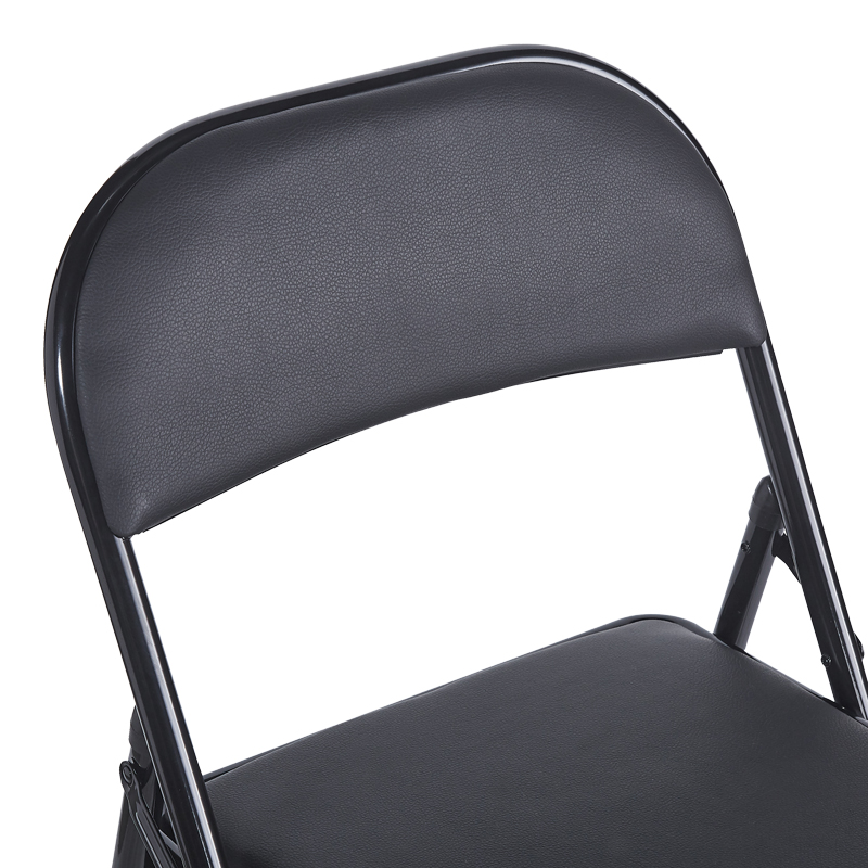 Καρέκλα Niro pakoworld πτυσσόμενη pu-μέταλλο σε μαύρη απόχρωση 46x46x79εκ Καρέκλα Niro pakoworld πτυσσόμενη pu-μέταλλο σε μαύρη απόχρωση 46x46x79εκ