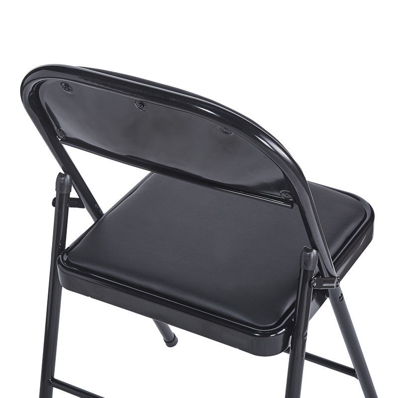 Καρέκλα Niro pakoworld πτυσσόμενη pu-μέταλλο σε μαύρη απόχρωση 46x46x79εκ Καρέκλα Niro pakoworld πτυσσόμενη pu-μέταλλο σε μαύρη απόχρωση 46x46x79εκ