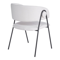 Πολυθρόνα Rachele I pakoworld μπεζ ύφασμα-πόδι μαύρο μέταλλο 52x65x79εκ