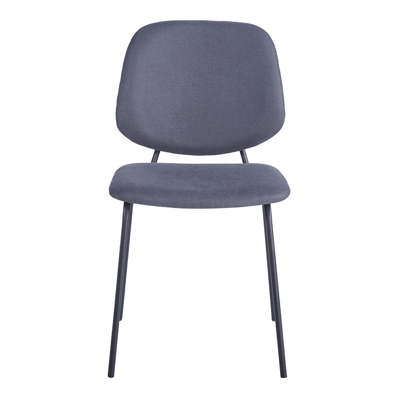 Καρέκλα Pietro I pakoworld ανθρακί ύφασμα-πόδι μαύρο μέταλλο 45x55x82.5εκ