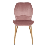 Καρέκλα Jelour pakoworld βελούδο σε σάπιο μήλο απόχρωση-πόδια φυσικά μεταλλικά 46.5x60x84εκ Καρέκλα Jelour pakoworld βελούδο σε σάπιο μήλο απόχρωση-πόδια φυσικά μεταλλικά 46.5x60x84εκ