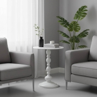 Βοηθητικό τραπέζι Anesor pakoworld μέταλλο σε κρεμ απόχρωση Φ40x52εκ Βοηθητικό τραπέζι Anesor pakoworld μέταλλο σε κρεμ απόχρωση Φ40x52εκ