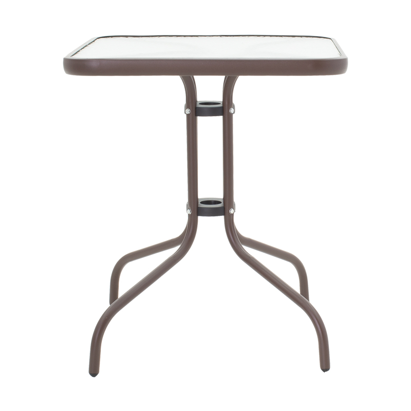 Tραπεζαρία Obbi-Watson pakoworld σετ 3τεμ καφέ μέταλλο-pe rattan 60x60x70εκ Tραπεζαρία Obbi-Watson pakoworld σετ 3τεμ καφέ μέταλλο-pe rattan 60x60x70εκ