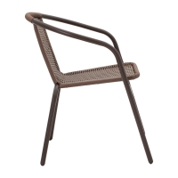 Tραπεζαρία Obbi-Watson pakoworld σετ 3τεμ καφέ μέταλλο-pe rattan 60x60x70εκ Tραπεζαρία Obbi-Watson pakoworld σετ 3τεμ καφέ μέταλλο-pe rattan 60x60x70εκ