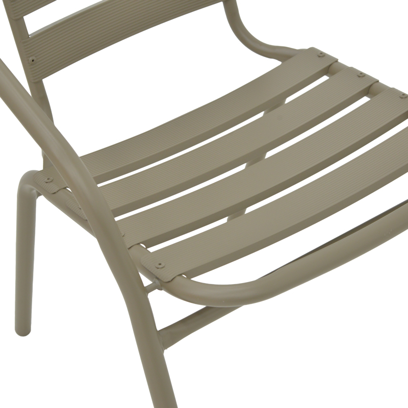 Πολυθρόνα Tade pakoworld μέταλλο σαμπανιζέ 54x58x73εκ