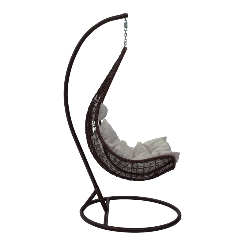 Κούνια Soleil pakoworld κρεμαστή μέταλλο καφέ-pp καφέ-μαξιλάρι μπεζ 103x83x200εκ Κούνια Soleil pakoworld κρεμαστή μέταλλο καφέ-pp καφέ-μαξιλάρι μπεζ 103x83x200εκ