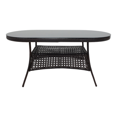 Τραπέζι Cellin pakoworld μέταλλο-pe rattan καφέ 160x80x77εκ Τραπέζι Cellin pakoworld μέταλλο-pe rattan καφέ 160x80x77εκ