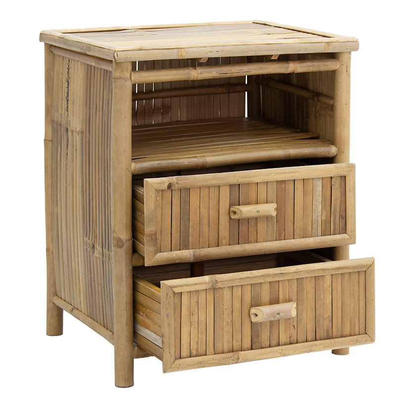 Κομοδίνο Ofra pakoworld bamboo φυσικό 56x46x69εκ Κομοδίνο Ofra pakoworld bamboo φυσικό 56x46x69εκ