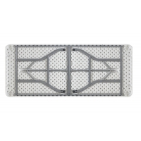 Τραπέζι catering-συνεδρίου Aprilia pakoworld λευκό μονοκόμματη επιφάνεια 183x76x74εκ