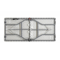 Τραπέζι catering Rodeo pakoworld πτυσσόμενο-βαλίτσα λευκό 152x70x74εκ