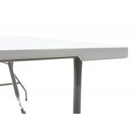 Τραπέζι catering Rodeo pakoworld πτυσσόμενο-βαλίτσα λευκό 152x70x74εκ