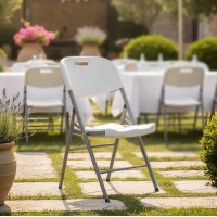 Καρέκλα catering-συνεδρίου πτυσσόμενη Zora pakoworld λευκό