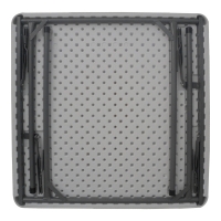 Τραπέζι catering Comfort pakoworld πτυσσόμενο σε λευκή απόχρωση 80x80x74εκ