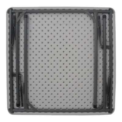 Τραπέζι catering Comfort pakoworld πτυσσόμενο σε λευκή απόχρωση 80x80x74εκ