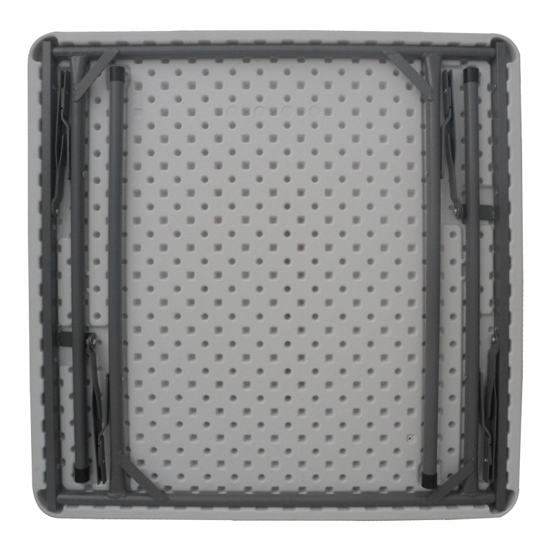 Τραπέζι catering Comfort pakoworld πτυσσόμενο σε λευκή απόχρωση 80x80x74εκ