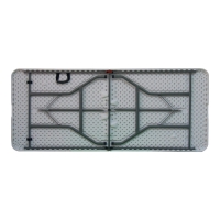 Τραπέζι catering-συνεδρίου Nedio pakoworld πτυσσόμενο-βαλίτσα λευκό μονοκόμματη επιφάνεια 180x70x74εκ