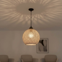 Φωτιστικό οροφής μονόφωτο PWL-0967 pakoworld Ε27 καφέ-μαύρο Φ23x22εκ