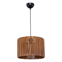 Φωτιστικό οροφής μονόφωτο PWL-1117 pakoworld Ε27 καφέ Φ30.5x20εκ