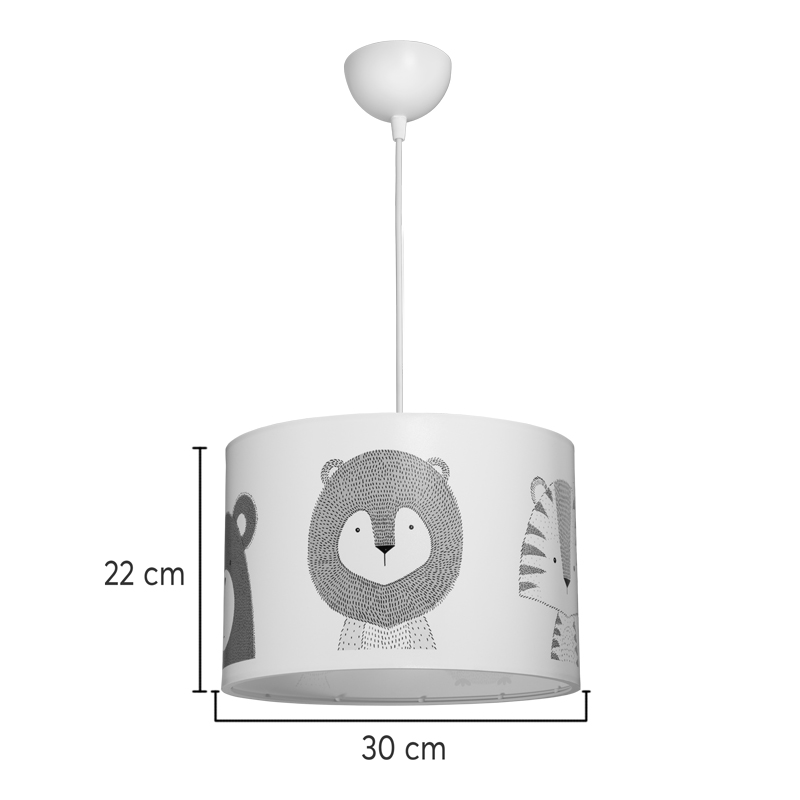 Παιδικό φωτιστικό οροφής Safari pakoworld led E27 πολύχρωμο PVC Φ30x20εκ Παιδικό φωτιστικό οροφής Safari pakoworld led E27 πολύχρωμο PVC Φ30x20εκ