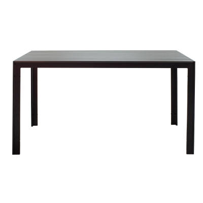 Τραπέζι Nares pakoworld αλουμίνιο ανθρακί-plywood γκρι 140x80x72.5εκ Τραπέζι Nares pakoworld αλουμίνιο ανθρακί-plywood γκρι 140x80x72.5εκ