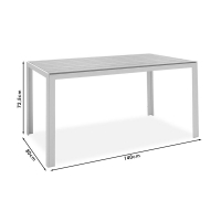 Τραπεζαρία Zacreta-Nares σετ 5τεμ pakoworld λευκό-φυσικό 140x80x72.5εκ Τραπεζαρία Zacreta-Nares σετ 5τεμ pakoworld λευκό-φυσικό 140x80x72.5εκ