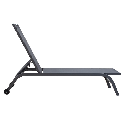 Ξαπλώστρα Jaipur pakoworld αλουμίνιο-textilene ανθρακί Ξαπλώστρα Jaipur pakoworld αλουμίνιο-textilene ανθρακί