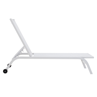 Ξαπλώστρα Jaipur pakoworld αλουμίνιο λευκό-textilene λευκό Ξαπλώστρα Jaipur pakoworld αλουμίνιο λευκό-textilene λευκό