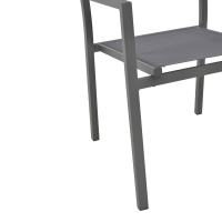 Πολυθρόνα Moly pakoworld ανθρακί αλουμίνιο-textilene 61x56.5x87.5εκ Πολυθρόνα Moly pakoworld ανθρακί αλουμίνιο-textilene 61x56.5x87.5εκ