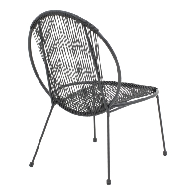 Καρέκλα κήπου Dapper pakoworld μαύρο μέταλλο-pe μαύρο 64.5x71x92.5εκ Καρέκλα κήπου Dapper pakoworld μαύρο μέταλλο-pe μαύρο 64.5x71x92.5εκ