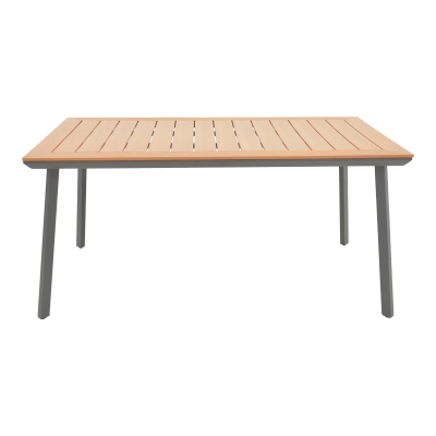 Τραπέζι Griffith pakoworld ανθρακί αλουμίνιο και plywood σε φυσική απόχρωση 160x90x74εκ Τραπέζι Griffith pakoworld ανθρακί αλουμίνιο και plywood σε φυσική απόχρωση 160x90x74εκ