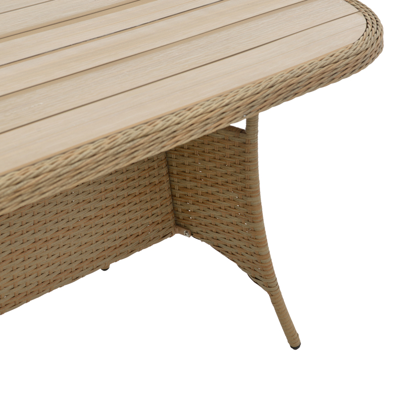 Tραπεζαρία Hadrian-Keir pakoworld σετ 7τεμ καφέ rattan-μπεζ textilene-καφέ αλουμίνιο 180x90x72εκ Tραπεζαρία Hadrian-Keir pakoworld σετ 7τεμ καφέ rattan-μπεζ textilene-καφέ αλουμίνιο 180x90x72εκ