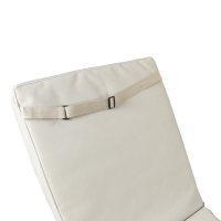 Μαξιλάρι Vertian pakoworld textilene σε μπεζ απόχρωση 58x194x7εκ