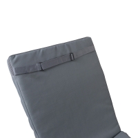 Μαξιλάρι Vertian pakoworld textilene σε ανθρακί απόχρωση 58x194x7εκ