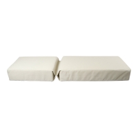 Μαξιλάρι Vertian pakoworld textilene σε μπεζ απόχρωση 58x190x20εκ