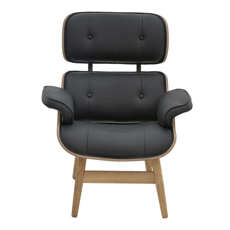 Πολυθρόνα relax Mirto pakoworld μασίφ ξύλο καρυδί -PU μαύρο 80x80x96.5εκ Πολυθρόνα relax Mirto pakoworld μασίφ ξύλο καρυδί -PU μαύρο 80x80x96.5εκ