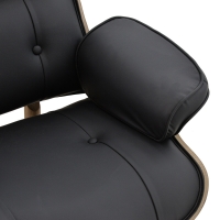 Πολυθρόνα relax Mirto pakoworld μασίφ ξύλο καρυδί -PU μαύρο 80x80x96.5εκ Πολυθρόνα relax Mirto pakoworld μασίφ ξύλο καρυδί -PU μαύρο 80x80x96.5εκ