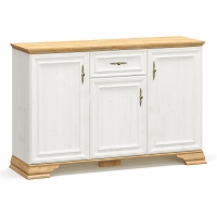 Μπουφές Jaden pakoworld golden oak-λευκό antique 137,5x39x88,5εκ Μπουφές Jaden pakoworld golden oak-λευκό antique 137,5x39x88,5εκ
