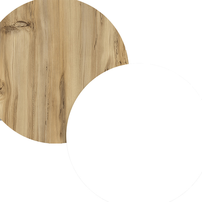 Τραπέζι σαλονιού Thunder pakoworld sonoma-λευκό 90x60x31.5εκ Τραπέζι σαλονιού Thunder pakoworld sonoma-λευκό 90x60x31.5εκ