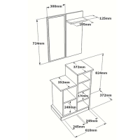 Έπιπλο εισόδου Wizbo pakoworld μελαμίνης λευκό 61x37x82.5εκ Έπιπλο εισόδου Wizbo pakoworld μελαμίνης λευκό 61x37x82.5εκ