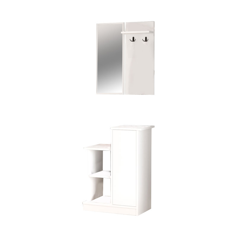 Έπιπλο εισόδου Wizbo pakoworld μελαμίνης λευκό 61x37x82.5εκ Έπιπλο εισόδου Wizbo pakoworld μελαμίνης λευκό 61x37x82.5εκ