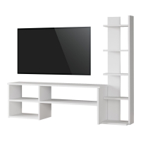 Σύνθετο σαλονιού Perla pakoworld σε λευκή απόχρωση 120x29.5x41,8εκ Σύνθετο σαλονιού Perla pakoworld σε λευκή απόχρωση 120x29.5x41,8εκ