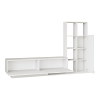 Σύνθετο σαλονιού Damon pakoworld σε λευκή απόχρωση 140x29.5x39.5εκ Σύνθετο σαλονιού Damon pakoworld σε λευκή απόχρωση 140x29.5x39.5εκ