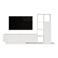 Σύνθετο σαλονιού Damon pakoworld σε λευκή απόχρωση 140x29.5x39.5εκ Σύνθετο σαλονιού Damon pakoworld σε λευκή απόχρωση 140x29.5x39.5εκ