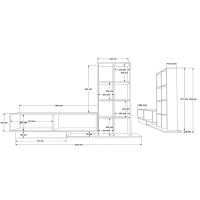 Σύνθετο σαλονιού Damon pakoworld σε λευκή απόχρωση 140x29.5x39.5εκ Σύνθετο σαλονιού Damon pakoworld σε λευκή απόχρωση 140x29.5x39.5εκ